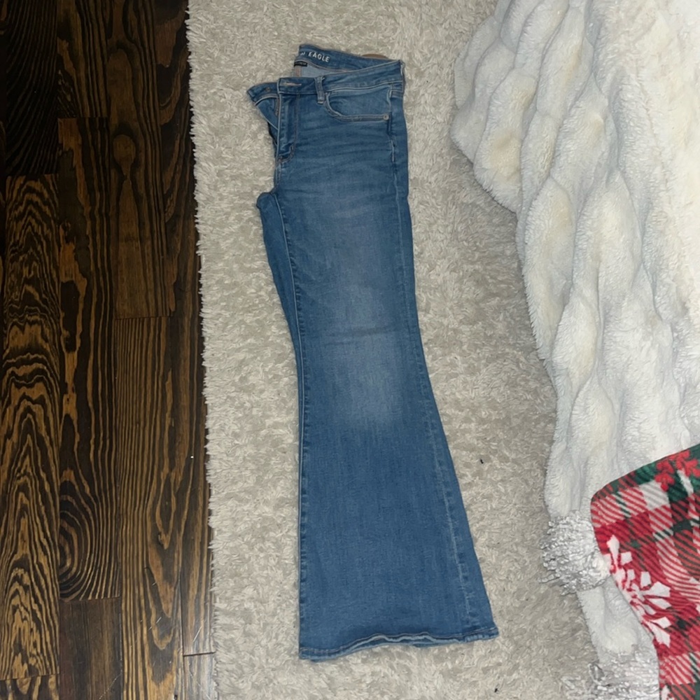 American eagle next level stretch low rise flares
